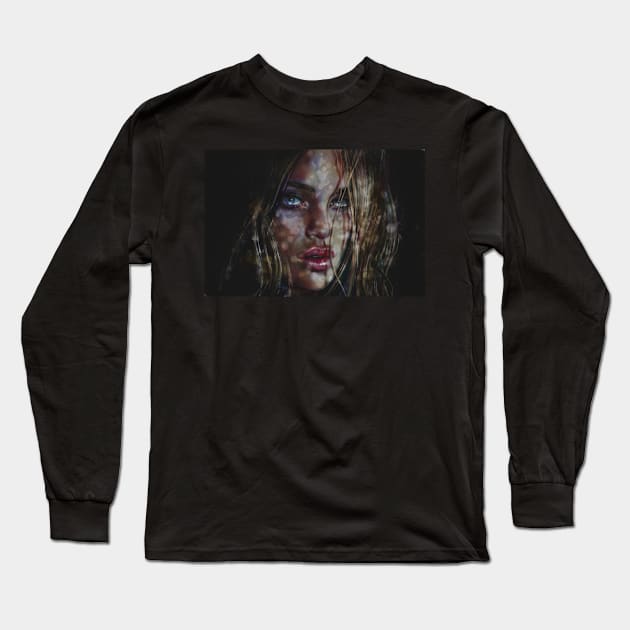 Moonlight Long Sleeve T-Shirt by Angie Braun